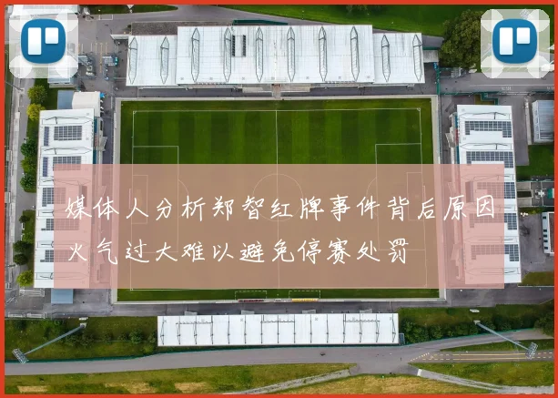 媒体人分析郑智红牌事件背后原因火气过大难以避免停赛处罚